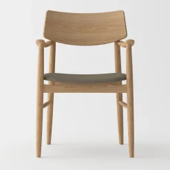 Vedersø spisebordsstol m. armlæn - Stof