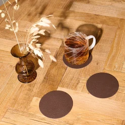 Vendbar coasters Ø10 cm 4 stk.