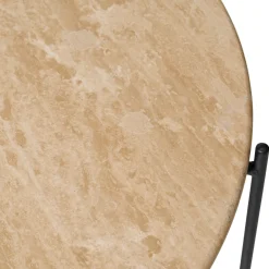 Viola III sofabord i travertin Ø80 cm