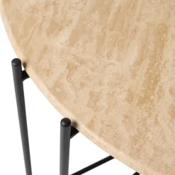 Viola III sofabord i travertin Ø60 cm