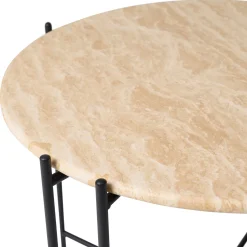 Viola III sofabord i travertin Ø60 cm