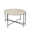 Viola IIII sofabord i travertine Ø80 cm