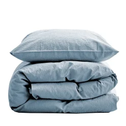 Wave sengetøj 140x220 cm linen blue