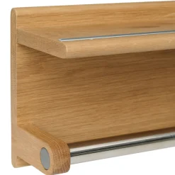 Wood II håndklædeholder i FSC certificeret egetræ, L60 cm