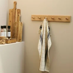 Wood II knagrække i FSC certificeret egetræ, L60 cm