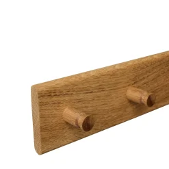 Wood II knagrække i FSC certificeret egetræ, L60 cm