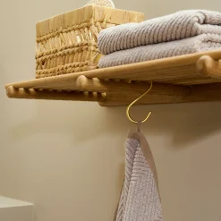 Wood II skohylde olieret - L62 cm