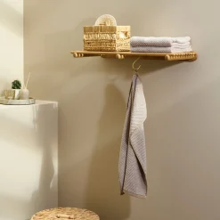 Wood II skohylde olieret - L62 cm