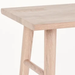 Wood II taburet hvidpigmenteret FSC certificeret egetræ